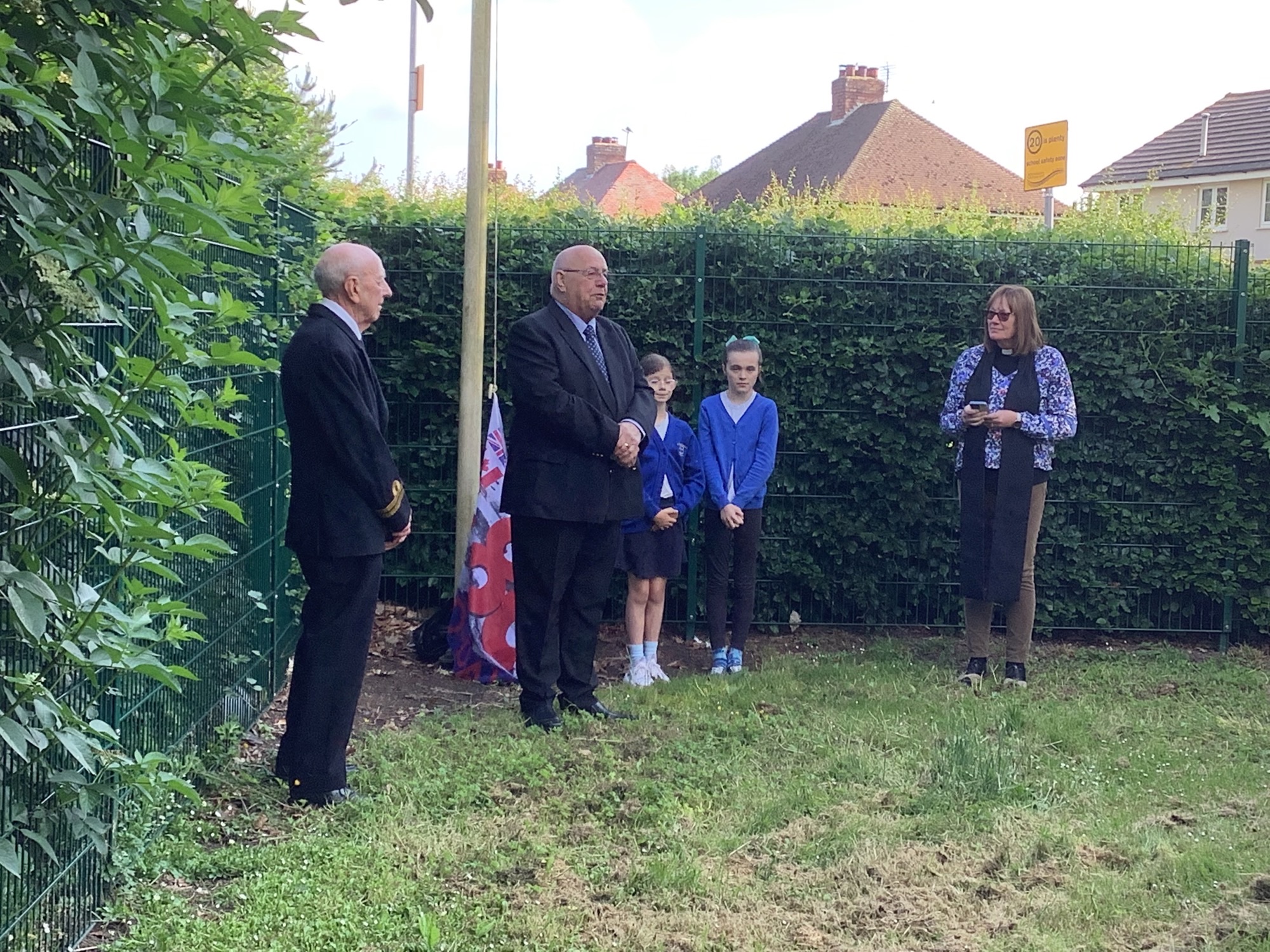 Image of Raising of the D-Day flag